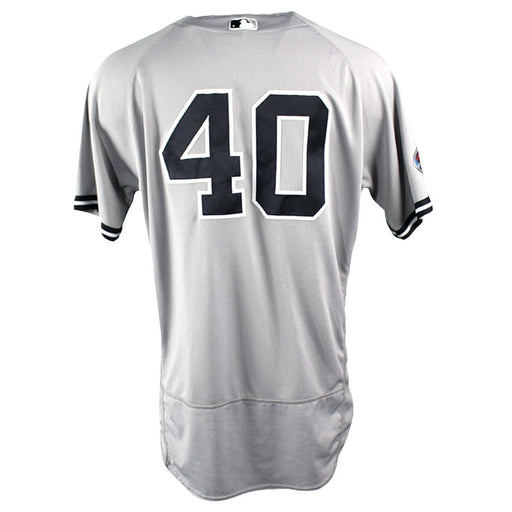 Luis Severino New York Yankees 2018 ALDS Game Used #40 Road Gray Jersey