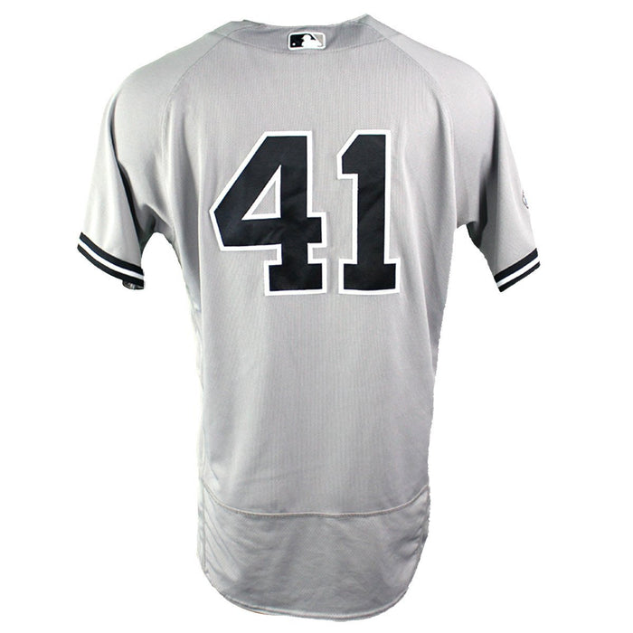 Miguel Andujar New York Yankees 2018 ALDS Game Used #41 Road Gray Jersey