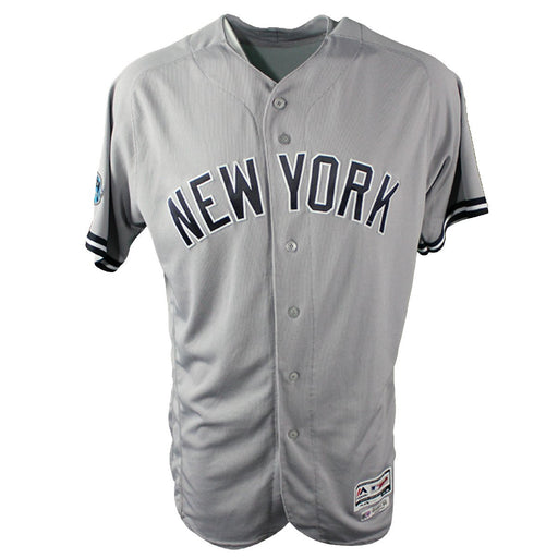 Reggie Willits New York Yankees 2018 ALDS Game Used #50 Road Gray Jersey