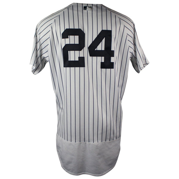 Gary Sanchez New York Yankees 2018 Home Game Used #24 Pinstripe Jersey (6/21/2018) (JB833659) (DNP)