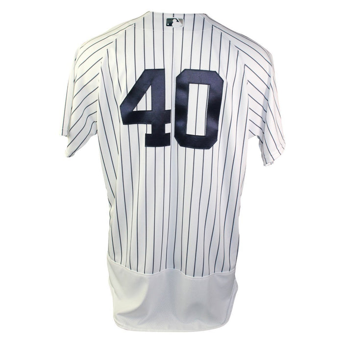 Luis Severino New York Yankees 2018 Home Game Used #40 Pinstripe Jersey (7/28/2018) (JC052831) (4.1IP 8 H 6 ER 1 BB 5 SO)