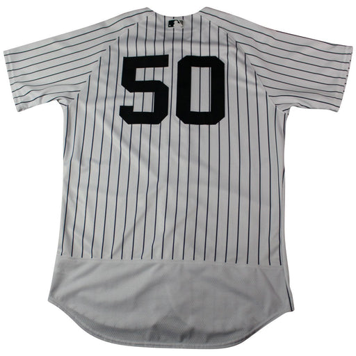 Reggie Willits New York Yankees 2018 Home Opening Day Game Used #50 Pinstripe Jersey (4/3/2018) (JB734012)