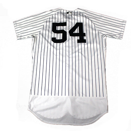 Aroldis Chapman New York Yankees 2018 Home Game Used #54 Pinstripe Jersey (5/11/2018) (JB833537)