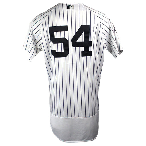 Aroldis Chapman New York Yankees 2018 Home Game Used #54 Pinstripe Jersey (8/19/2018) (JB720060) (DNP)