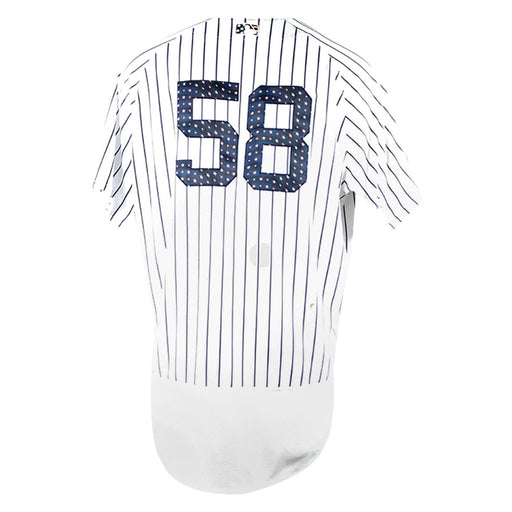 Larry Rothschild New York Yankees 2018 Home Game Used  #58 Pinstripe Jersey (4th Of July) (7/4/2018) (JC052541)