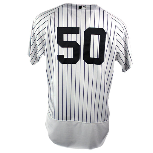 Reggie Willits New York Yankees 2018 ALDS Game Used #50 Pinstripe Jersey (10/9/18)