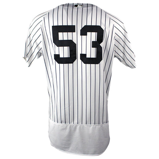 Zach Britton New York Yankees 2018 ALDS Game Used #53 Pinstripe Jersey