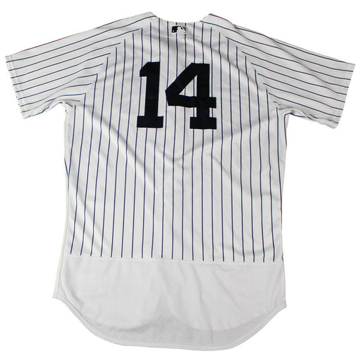 Danny Espinosa New York Yankees 2018 Spring Training Opening Day Home Game Used #14 Pinstripe Jersey (2/23/2018) (JC038341)