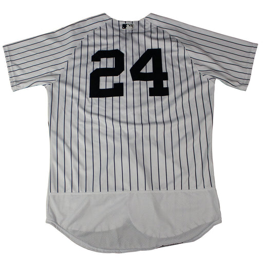 Lee Mazzilli New York Yankees 2018 Spring Training Opening Day Home Game Issued #24 Pinstripe Jersey (2/23/2018) (JC038339)