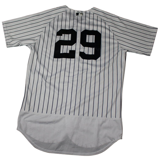 Brandon Drury New York Yankees 2018 Spring Training Opening Day Home Game Used #29 Pinstripe Jersey (2/23/2018) (JC038345)