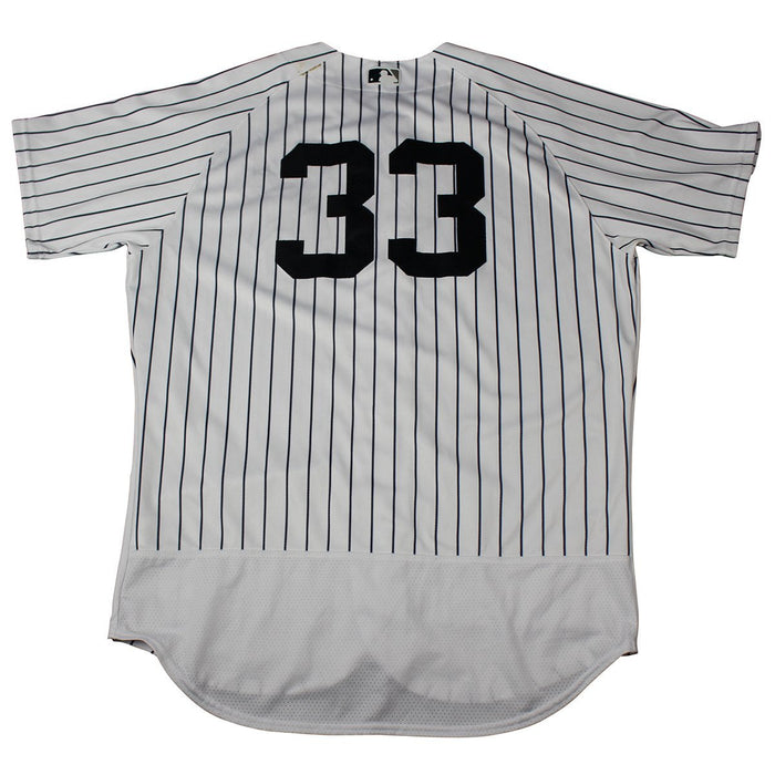 Greg Bird New York Yankees 2018 Spring Training Opening Day Home Game Used #33 Pinstripe Jersey (2/23/2018) (JC038360)