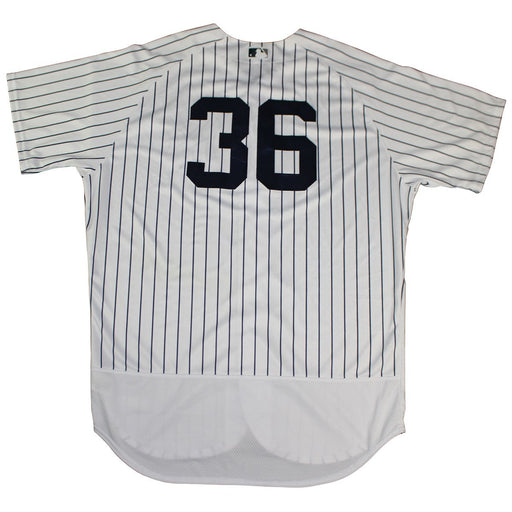 Erik Kratz New York Yankees 2018 Spring Training Opening Day Home Game Used #36 Pinstripe Jersey (2/23/2018) (JC038334)