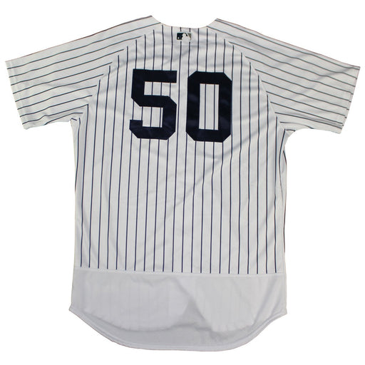 Reggie Willits New York Yankees 2018 Spring Training Opening Day Home Game Used #50 Pinstripe Jersey (2/23/2018) (JC038363)