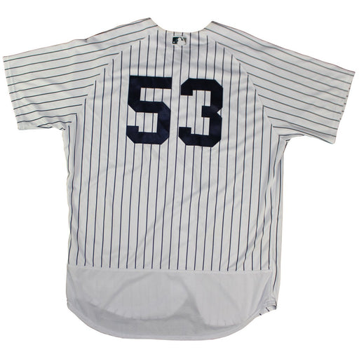 Phil Nevin New York Yankees 2018 Spring Training Opening Day Home Game Used #53 Pinstripe Jersey (2/23/2018) (JC038357)