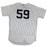 Josh Bard New York Yankees 2018 Spring Training Opening Day Home Game Used #59 Pinstripe Jersey (2/23/2018) (JC038305)