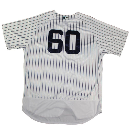 Mike Harkey New York Yankees 2018 Spring Training Opening Day Home Game Used #60 Pinstripe Jersey (2/23/2018) (JC038325)