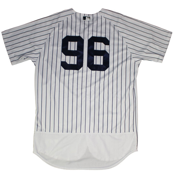 Brian Keller New York Yankees 2018 Spring Training Opening Day Home Game Used #96 Pinstripe Jersey (2/23/2018) (JC038311)