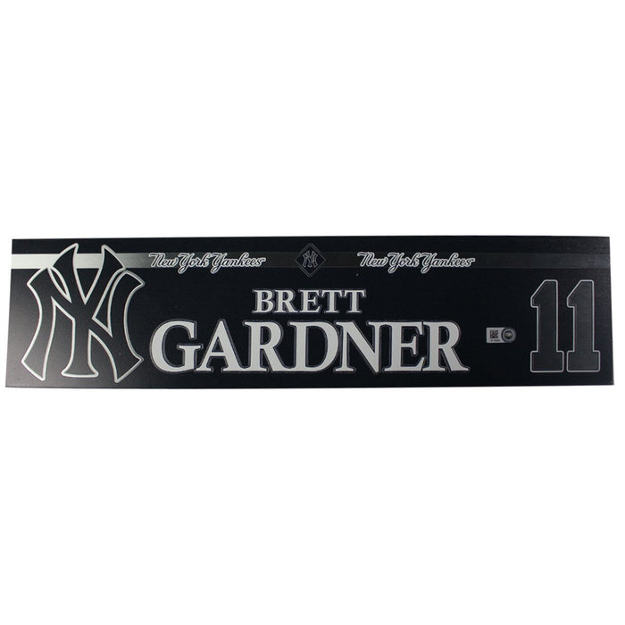 Brett Gardner New York Yankees 2018 Game Used #11 Locker Room Nameplate (9/23/2018) (JB745465)