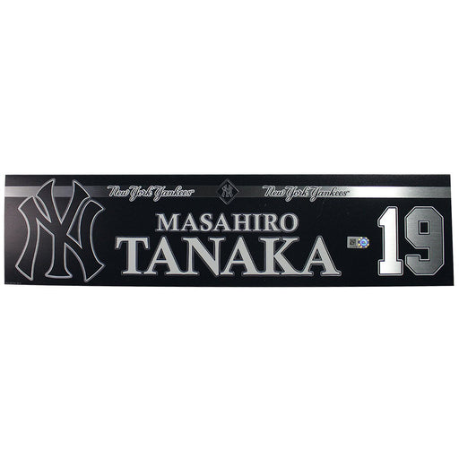 Masahiro Tanaka New York Yankees 2018 Game Used #19 Locker Room Nameplate (9/18/2024) (JB745436)