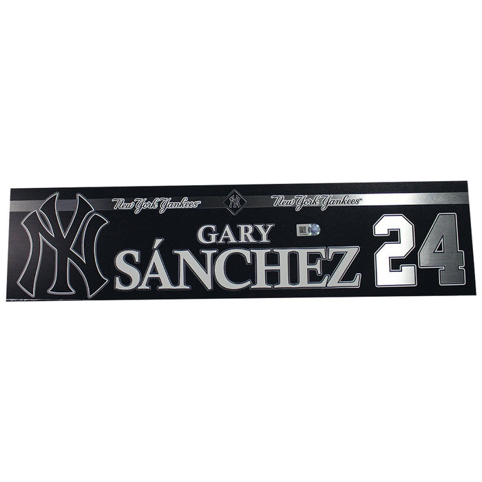 Gary Sanchez New York Yankees 2018 Game Used #24 Locker Room Nameplate (9/18/2018) (JB745442)