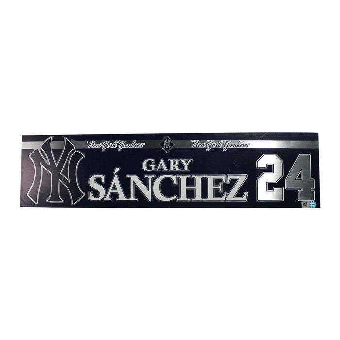 Gary Sanchez New York Yankees 2018 Game Used #24 Locker Room Nameplate (43364) (JD591437)