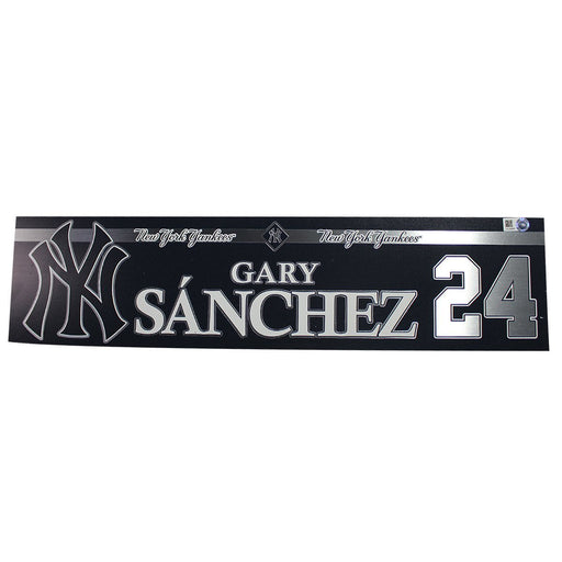 Gary Sanchez New York Yankees 2018 Game Used #24 Locker Room Nameplate (9/19/2018) (JD206860)