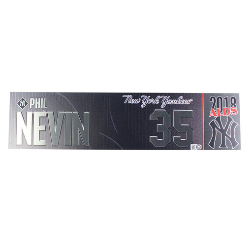 Phil Nevin New York Yankees 2018 ALDS Game Used #35 Locker Room Nameplate (10/9/2018) (JB745716)