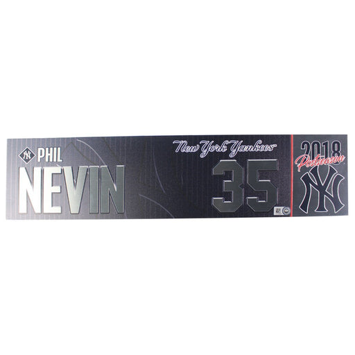 Phil Nevin New York Yankees 2018 AL Wild Card Game Used #35 Locker Room Nameplate (10/3/2018) (JB745589)