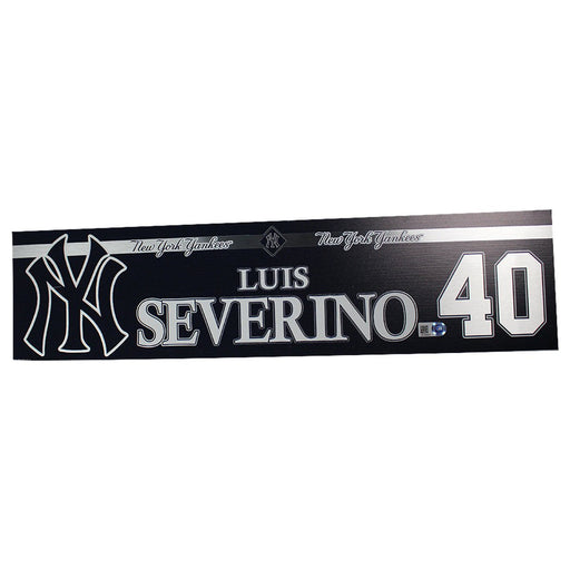 Luis Severino New York Yankees 2018 Game Used #40 Locker Room Nameplate (4/26/2018) (JB734323)