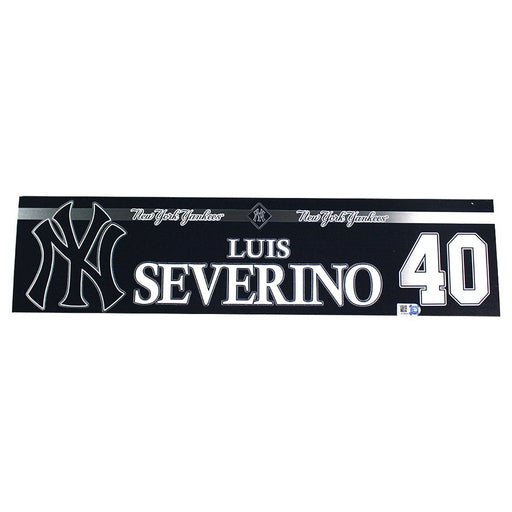 Luis Severino New York Yankees 2018 Game Used #40 Locker Room Nameplate (5/30/2018) (JC283472)