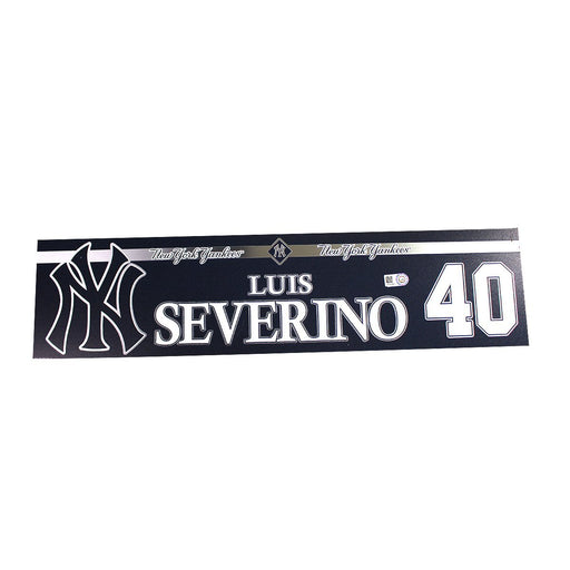 Luis Severino New York Yankees 2018 Game Used #40 Locker Room Nameplate (6/21/2018) (JB833645)