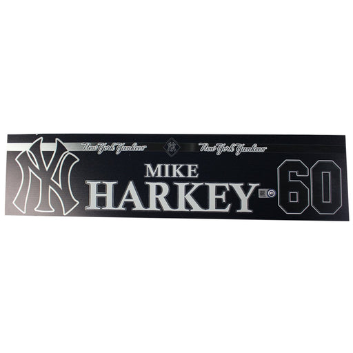 Mike Harkey New York Yankees 2018 Game Used #60 Locker Room Nameplate (9/23/2018) (JB734975)