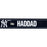 Radley Haddad New York Yankees Spring Training 2018 Game Used #- Locker Room Nameplate (3/17/2018) (JD132021)