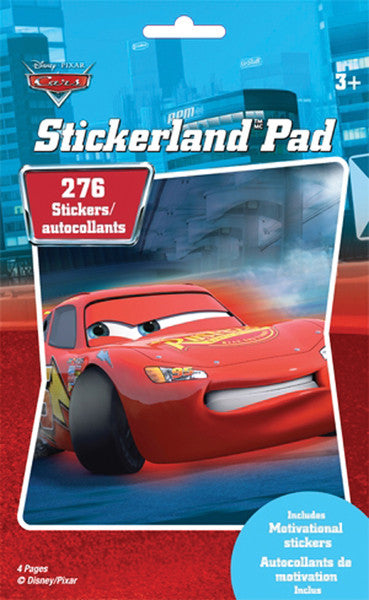 Stickerland Pad, Disney Cars