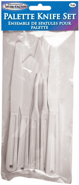 Plastic Palette Knife Set, 5-Pack