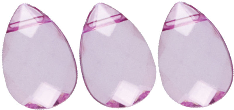 Jewelry Basics Acrylic Beads, Purple Teardrop