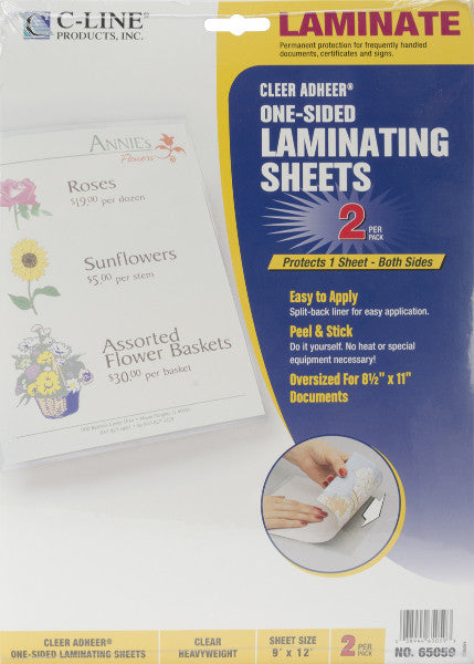 Heavyweight Cleer Adheer Laminating Film, 2-Pack