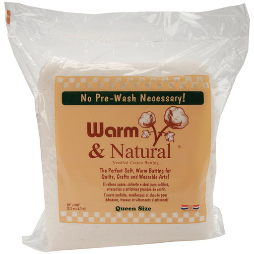 Warm & Natural Cotton Batting -Queen Size 90"X108"