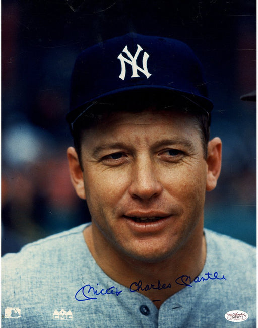 Mickey Mantle Signed 11x14 Photo w/ "Mickey Charles Mantle" Insc. (JSA)