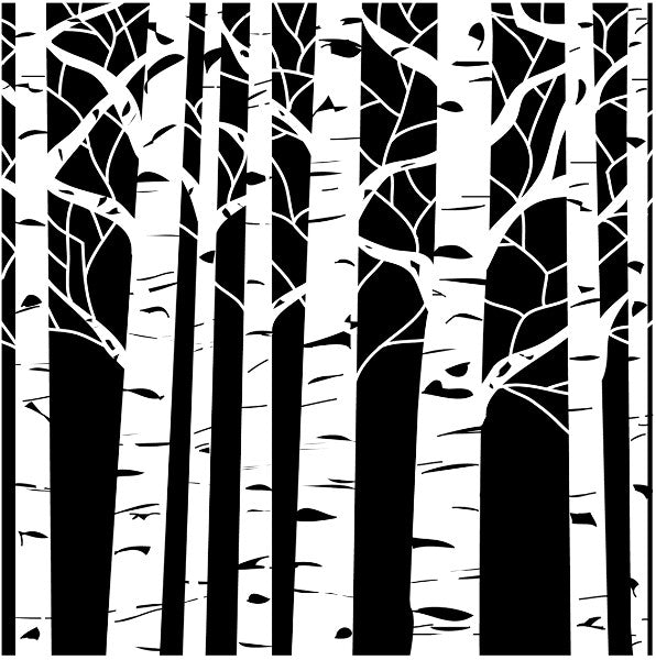 Crafter's Workshop Templates, Aspen Trees