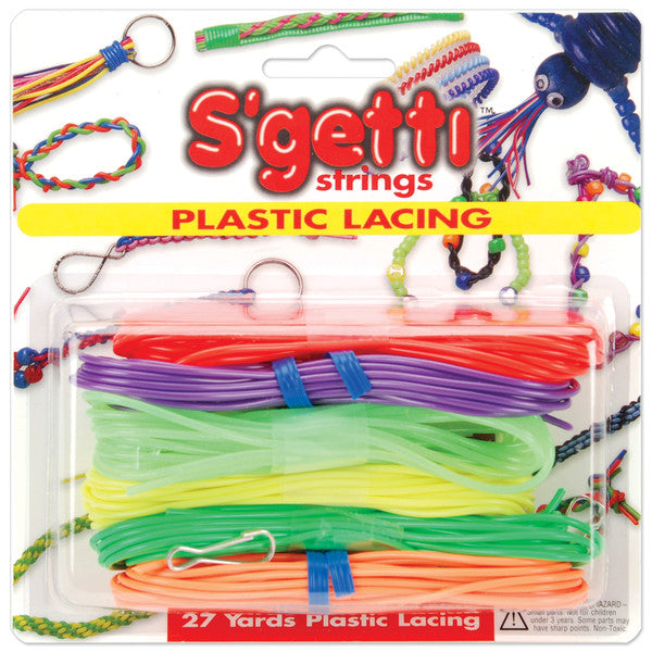 S'getti String Plastic Lacing Neon - 27 Yards