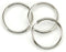 Split Key Nickel Ring - 1.25"