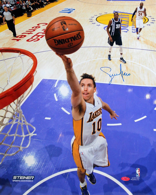 Steve Nash Layup Against The Oklahoma City Thunder Signed 8x10 Photo