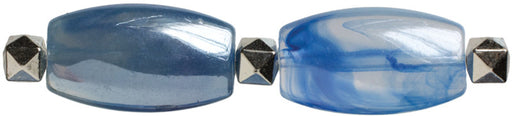 Jewelry Basics Acrylic Beads, Blue Rectangle