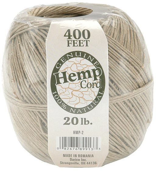 Darice 20 lb. Hemp Cord - 400 Feet