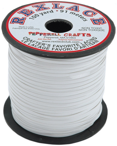 White Plastic Lacing Spool - 100 Yards