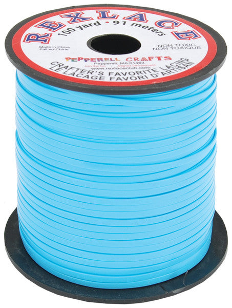 Baby Blue Plastic Lacing Spool - 100 Yards