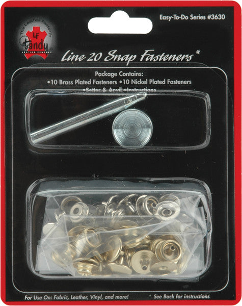 Easy-To-Do Series Line Snap Fasteners - 20 Ct