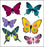 Sandylion Classpak Stickers, Butterflies Painted