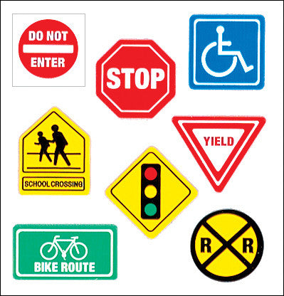 Sandylion Classpak Stickers, Traffic Signs